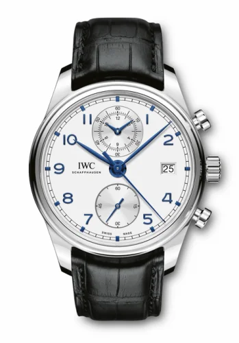 IWC Portugieser Chronograph Classic Stainless Steel / Silver IW3903-02 (IW390302)